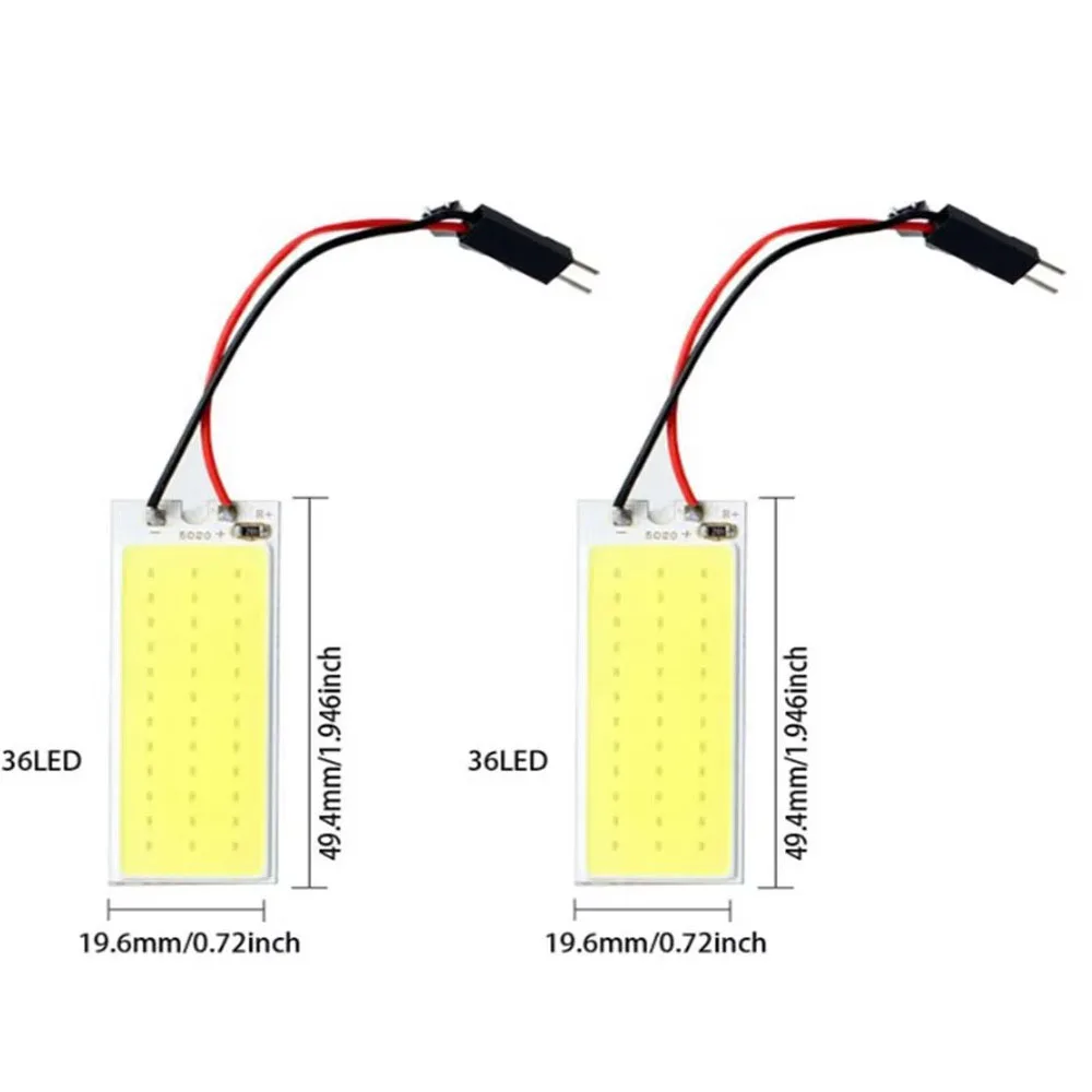

Светодиодная Лампа T10 W5W COB 18SMD 24SMD 36SMD 48SMD Для Подсветки Номерного Знака, Салона Автомобиля, Багажника