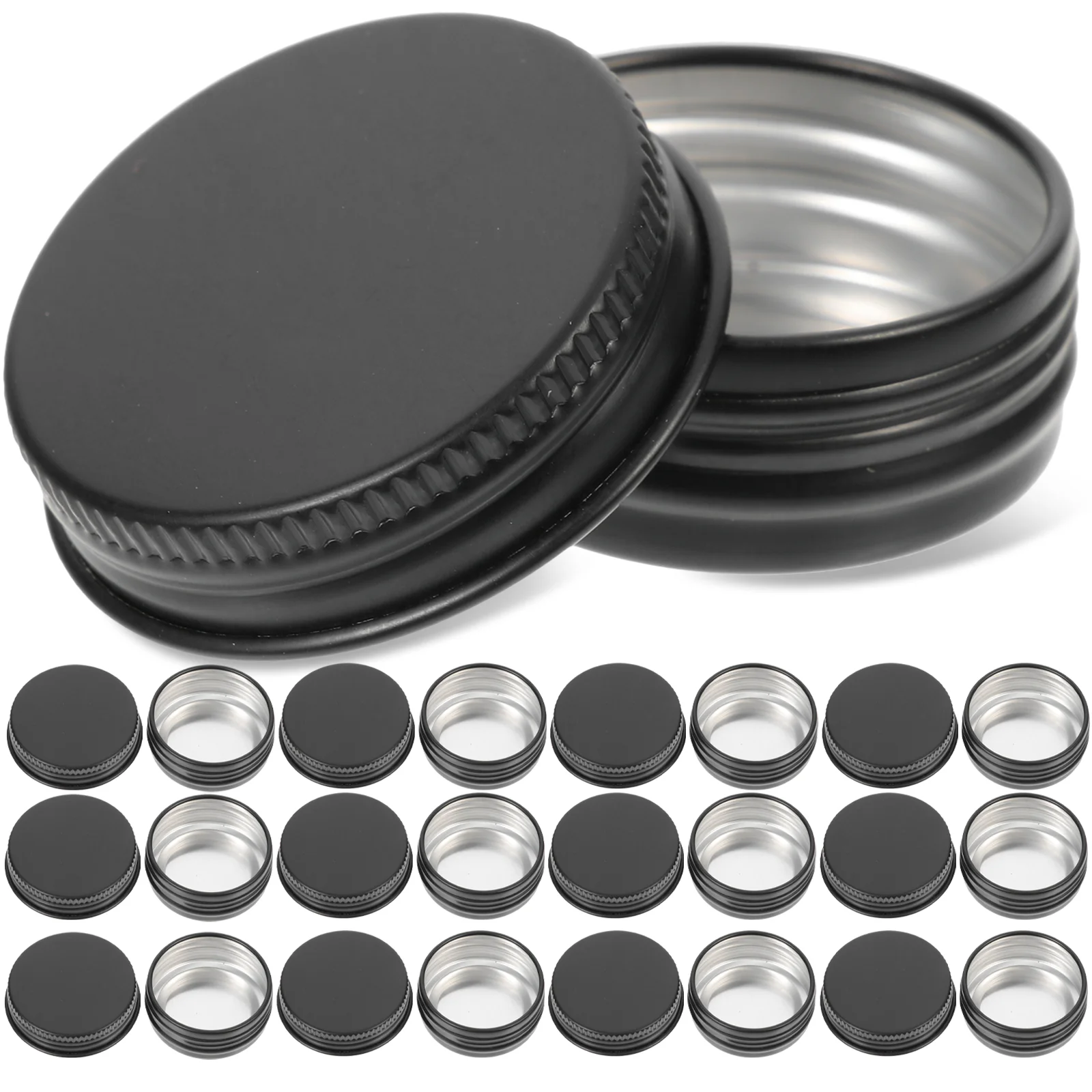 

Jar Metal Round Tins DIY Container Cosmetics Box Small Empty Aluminum Jars