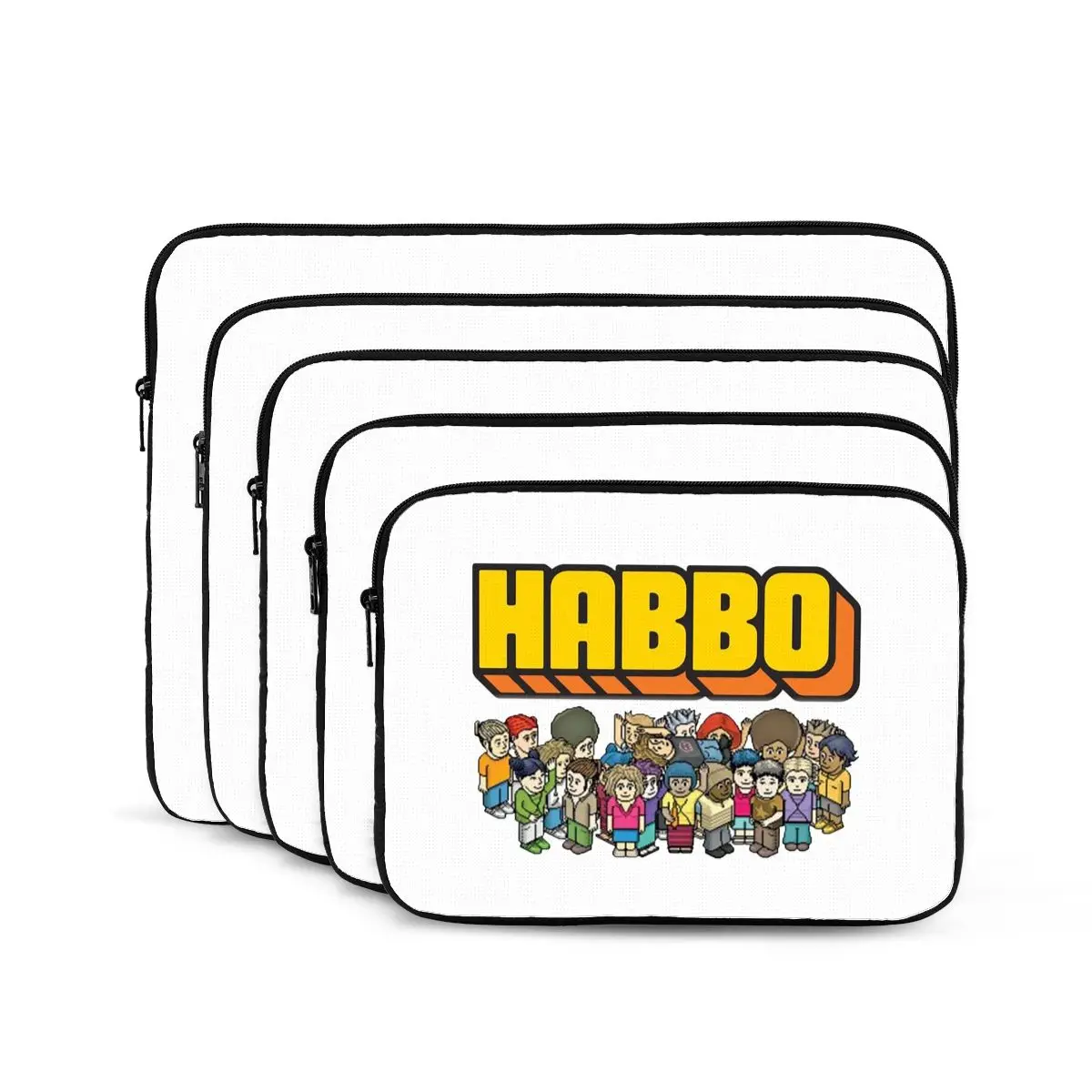 Фото Сумка-чехол для ноутбука Game Habbo Hotel, 10, 12, 13, 15, 17 дюймов, для Macbook Air Pro, планшетов, противоударный чехол-сумка №3