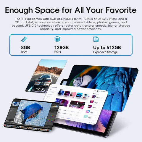 Планшет Chuwi AuPad, 10.95", 8/128ГБ, Wi-Fi+4G, Android