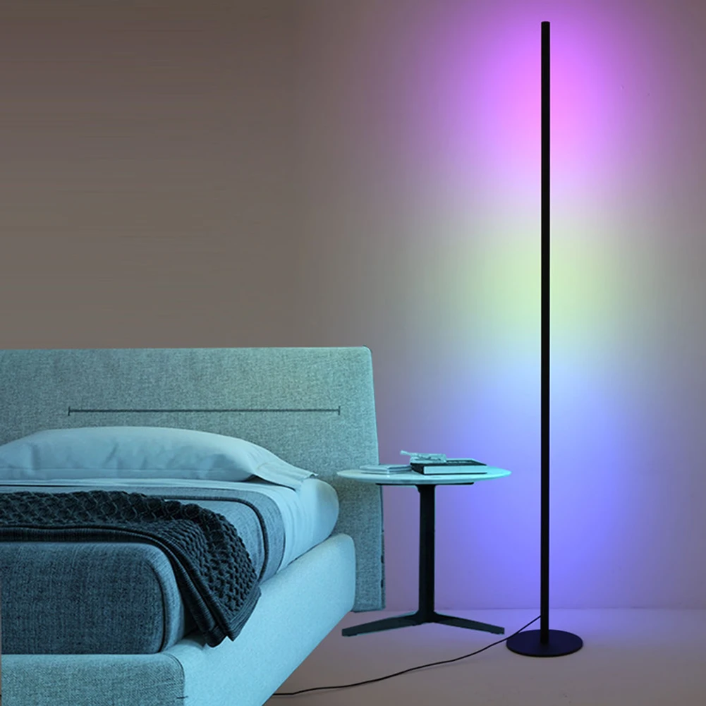 

Nordic Modern LED Decoration RGB Floor Lamp Remote Control Bedroom Atmosphere Lamp Living Room Colorful Light Standing Lighting