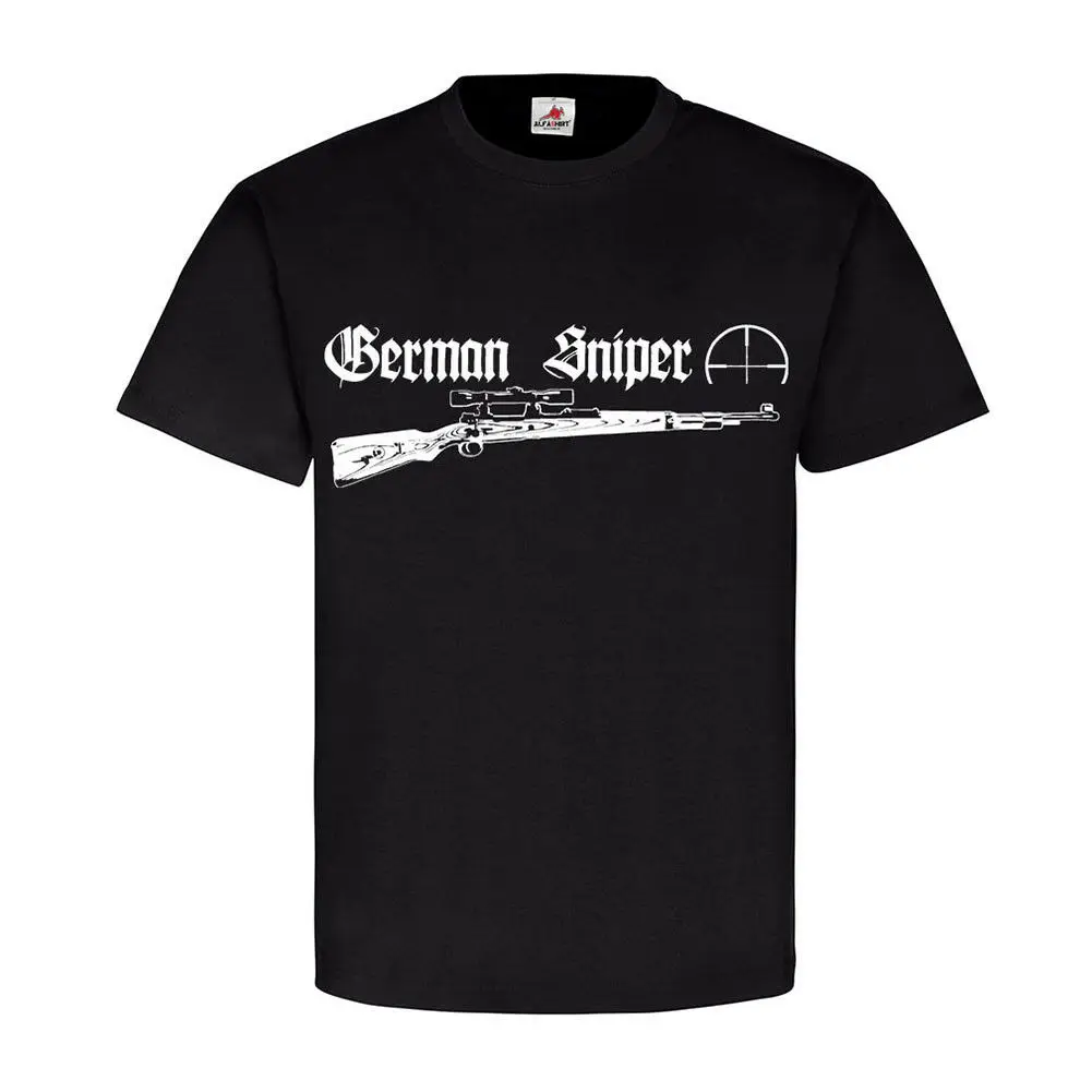 

German Sniper Karabiner 98k Sniper Rifle Shooter T-Shirt 100% Cotton O-Neck Summer Short Sleeve Casual Mens T-shirt Size S-3XL