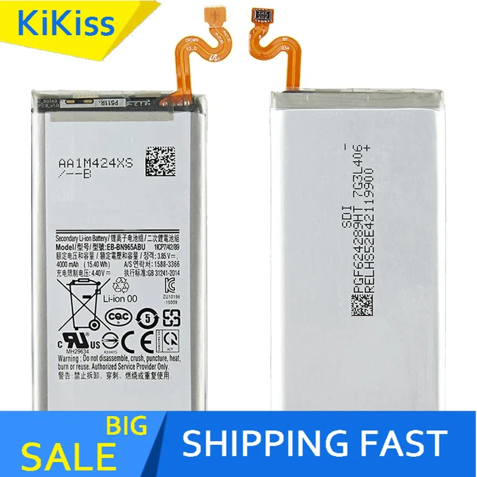 Сменная батарея для Samsung Galaxy Note9 Note 9 N9600 SM-N9600 аккумулятор EB-BN965ABU 4000mAh