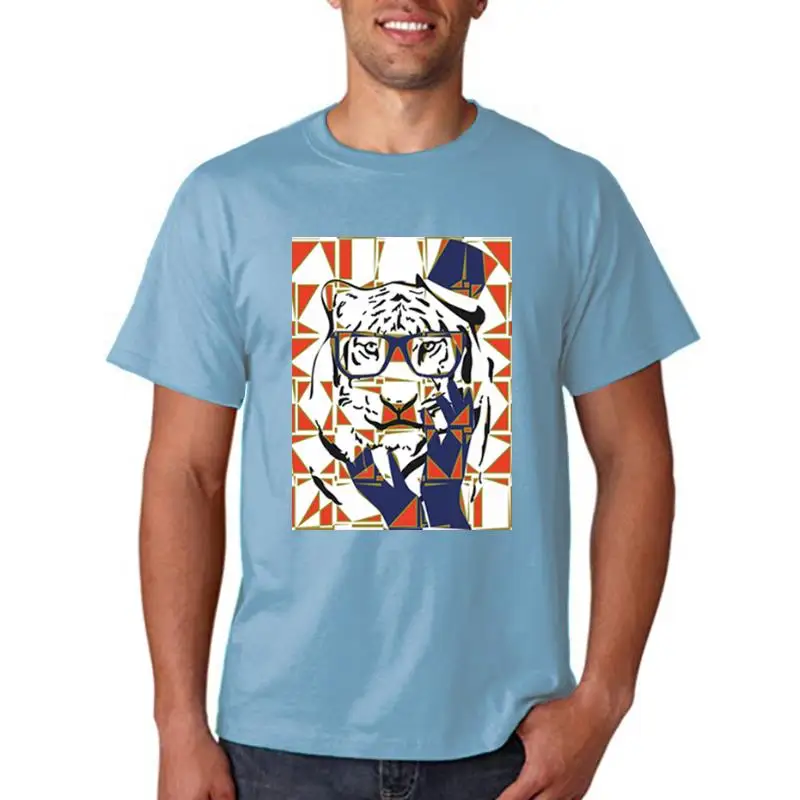 

Женские футболки с принтом каракули и тигра, Модная хлопковая дышащая футболка, Ретро футболка с круглым вырезом, летние женские футболки с ...