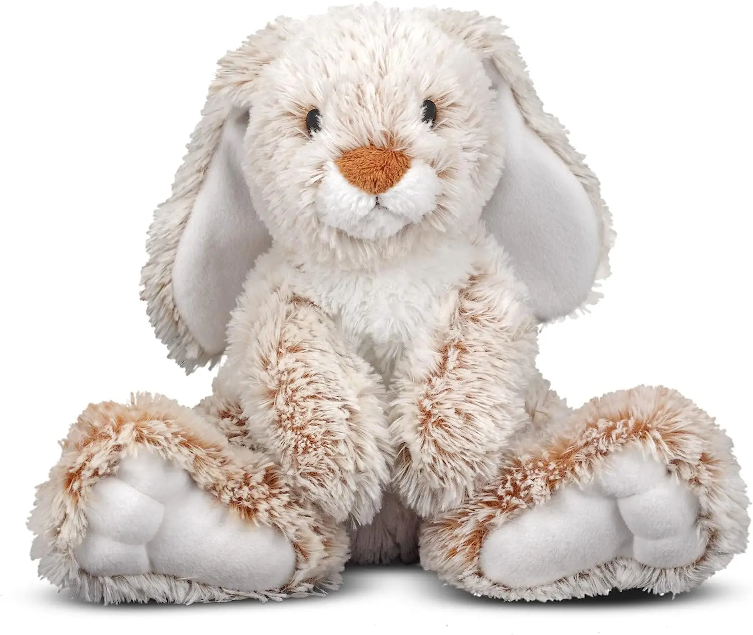 

Melissa & Doug Burrow Bunny Teddy, Teddy Bear Soft Toys for Girls, Cuddly Toy Rabbit Teddy, Stuffed Animal Cuddly Toys for Girls