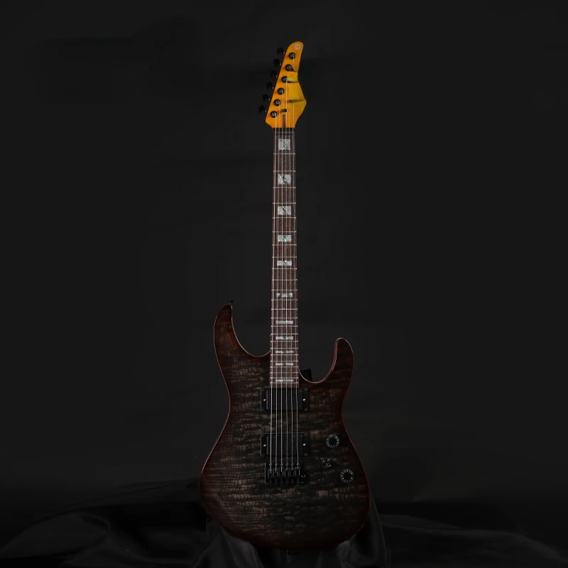 

Electric Guitar 6Strings HighQuality Electric Guitar Quilted Maple Hand rubbing Top Maple Neck Custombody