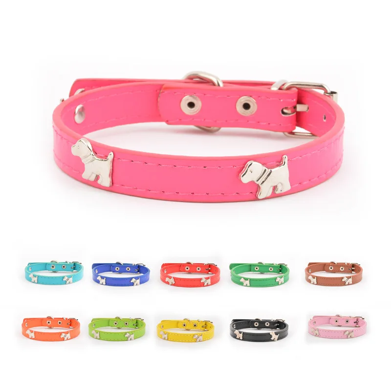 

Dog Collars Solid 10 Colors Size Adjustable Suitable for Medium and Small Pets Blue Teddy Red Chihuahua Cat Necklace Puppy Scarf