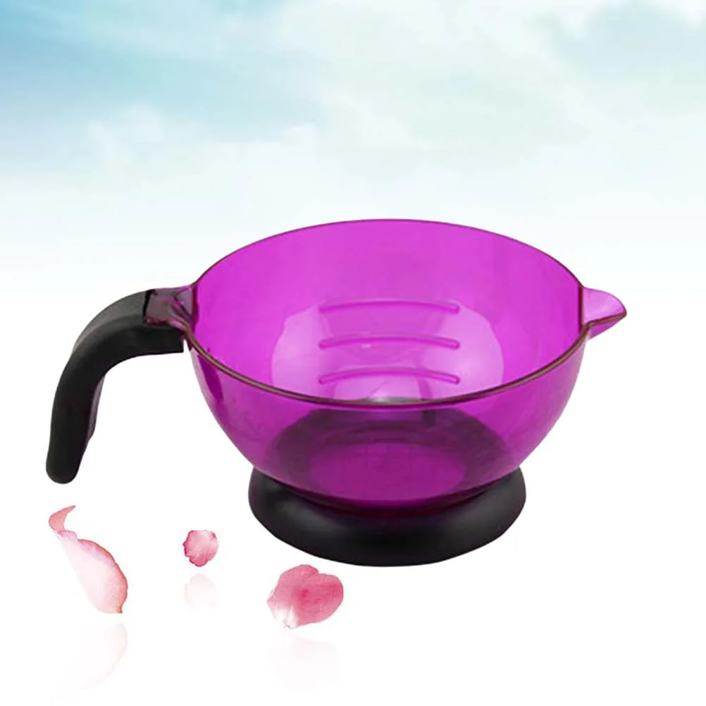 

3pcs Hair Color Mixing Bowl DIY Hair Dye Hair Coloring Silicone Bowl Sturdy Hair Tint Cup with Handle for Salon Barbershop