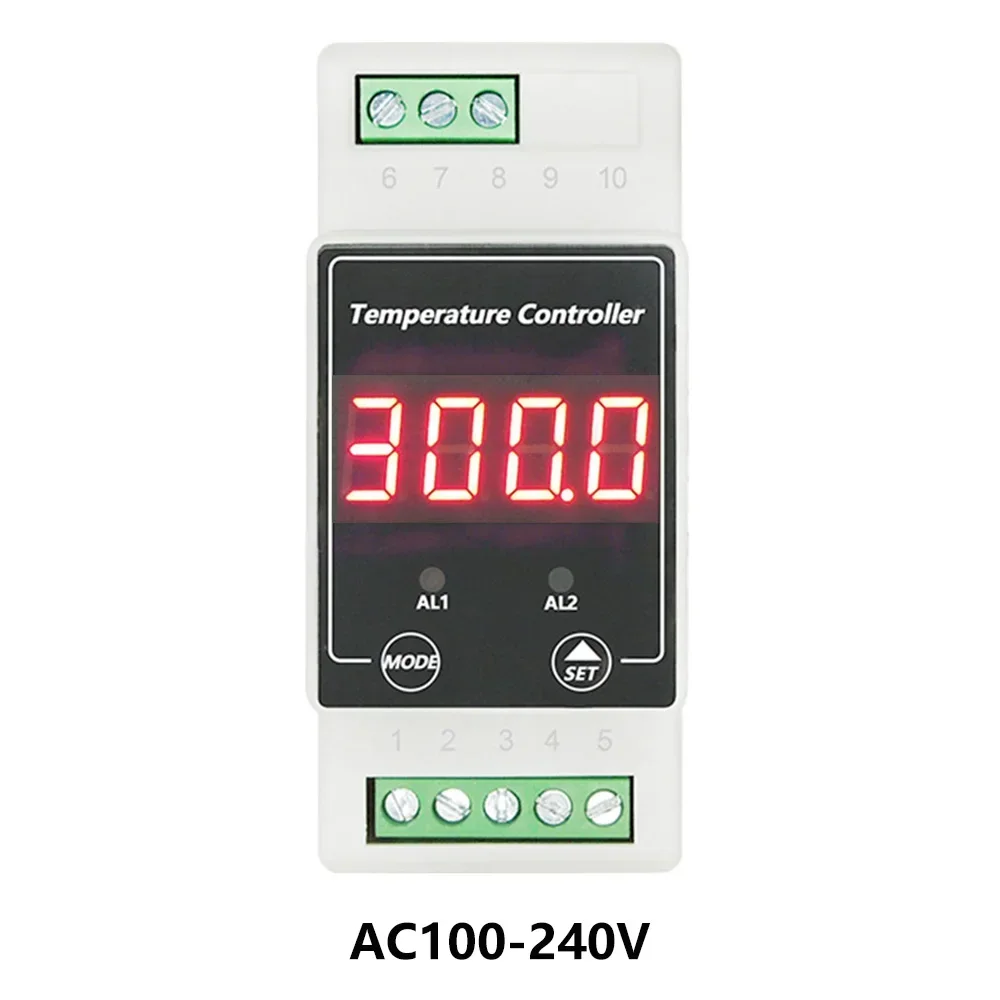 AC100-240V DC8-24V Din-рейка цифровой термометр терморегулятор регулятор температуры измеритель температуры универсальный термостат