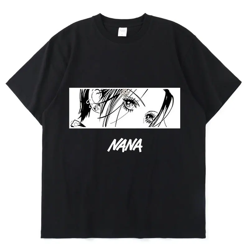 

NANA Osaki Eyes Manga T Shirt Men and Women Summer Fashion Casual Loose T-Shirts Japanese Anime Print Tees Shirt Short Sleeve