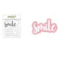 2022 easter smile buzzword%c2%a0%c2%a0metal cutting dies and stamps scrapbooking diy decoration craft embossing