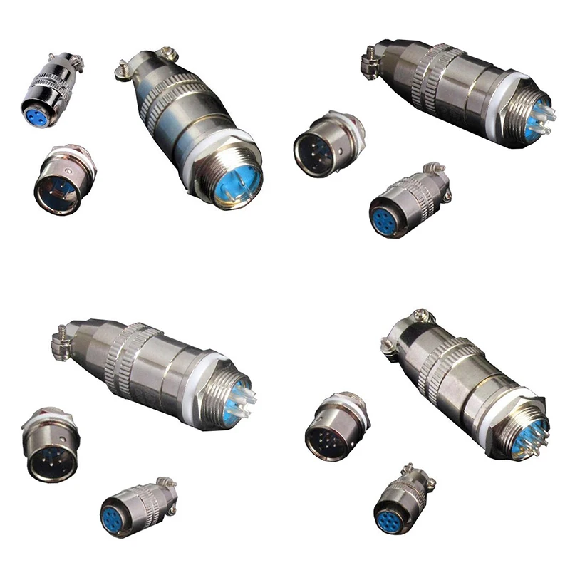 

5 Sets Screw Aviation Connector Plug,XS12J3Y,XS12K3P,The Aviation Plug Cable Connectors,AC/DC Circuit