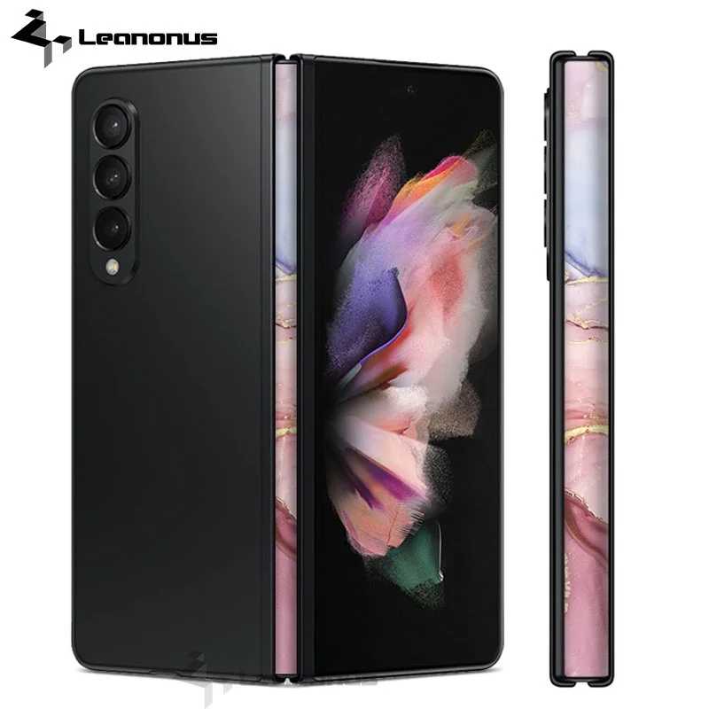 

Hot Marble Hinge Skin for Samsung Galaxy Z Fold 5 4 3 2 5G Side Protector Film Cover Rock Border Wrap Protection Sticker