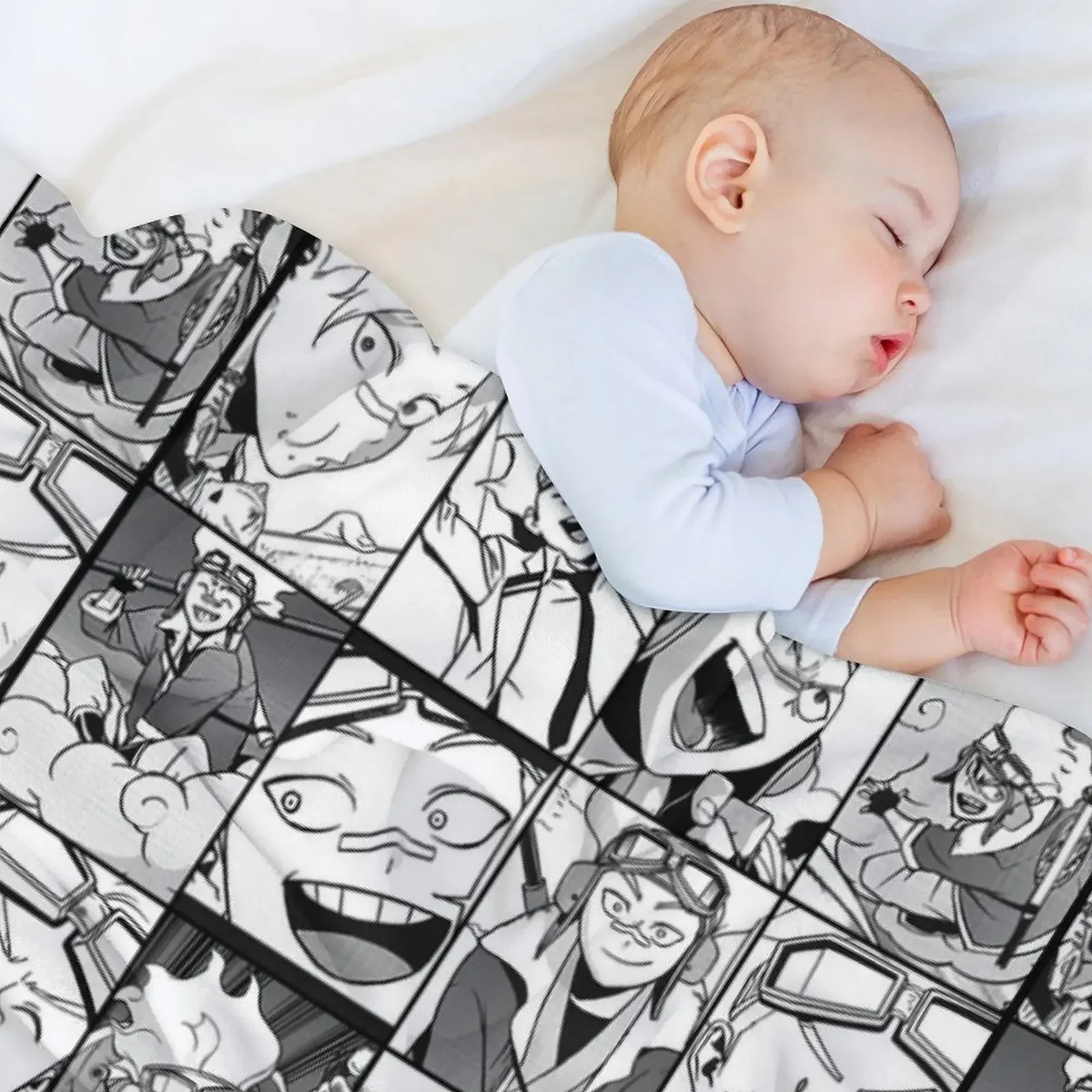 Oboro Shirakumo-коллаж черно-белая версия пледы мягкие большие одеяла для кровати диван