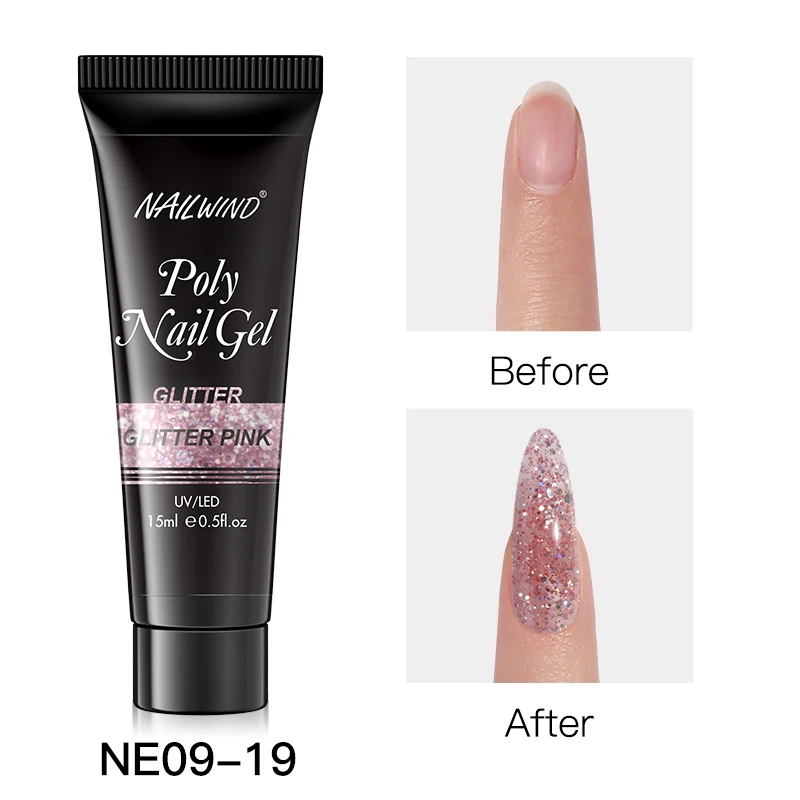 

Полигель NAILWIND полуперманентный для наращивания ногтей, 40 цветов