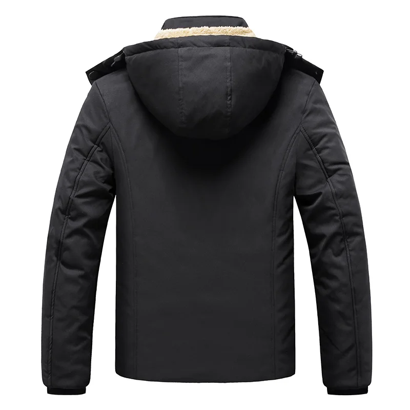 Oversized 8XL Winter Parka Men Fleece Thick Warm Hooded Men Winter Jacket Coat Military Cargo Jackets Mens Overcoat Streetwear