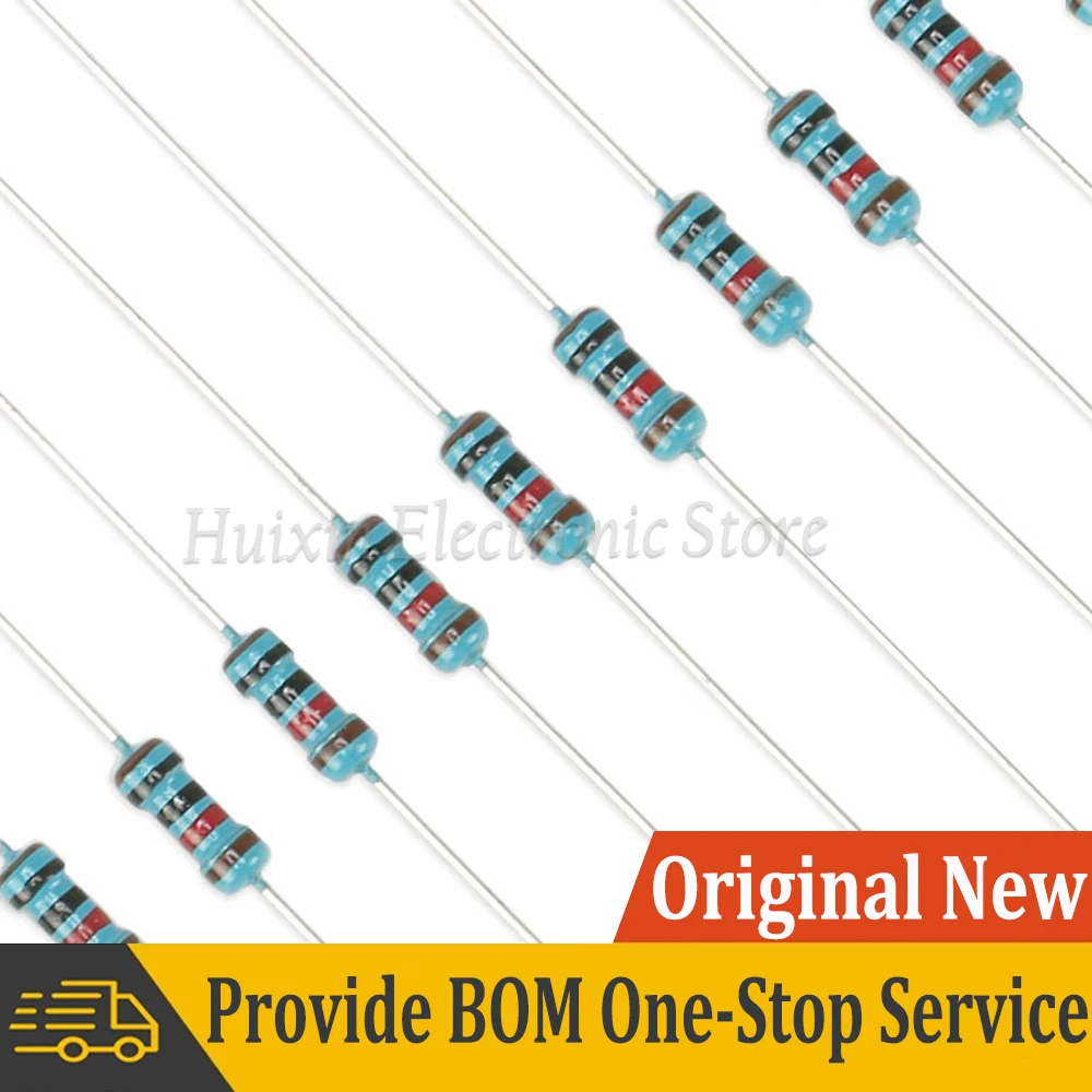 250 шт. 1/4 Вт 200R-4 3 К 1% металлопленочный резистор 0 25 сопротивление 200 220 270 330 360 470 560 620