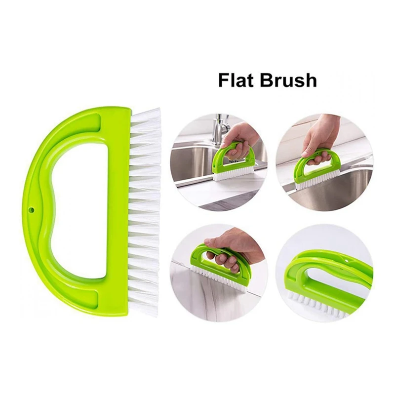 8 Pack Grout Cleaner Brush, Hand-Held Groove Space Cleaning Tools Tile Joint Scrub Brush, Household Cleaning Brushes images - 6