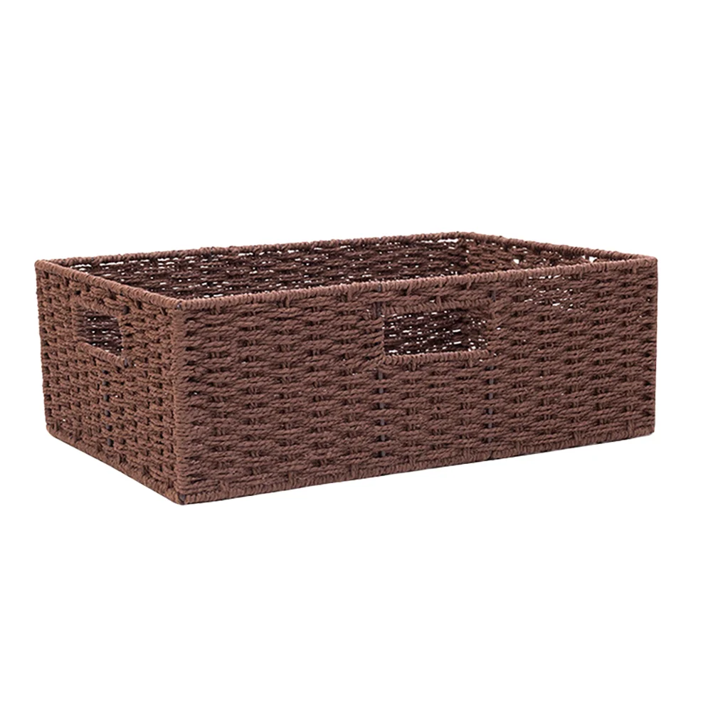 

1pc Wicker Bread Basket Makeup Organizer Rattan Woven Storage Basket Woven Fruit Basket Natural Wicker Storage Bin