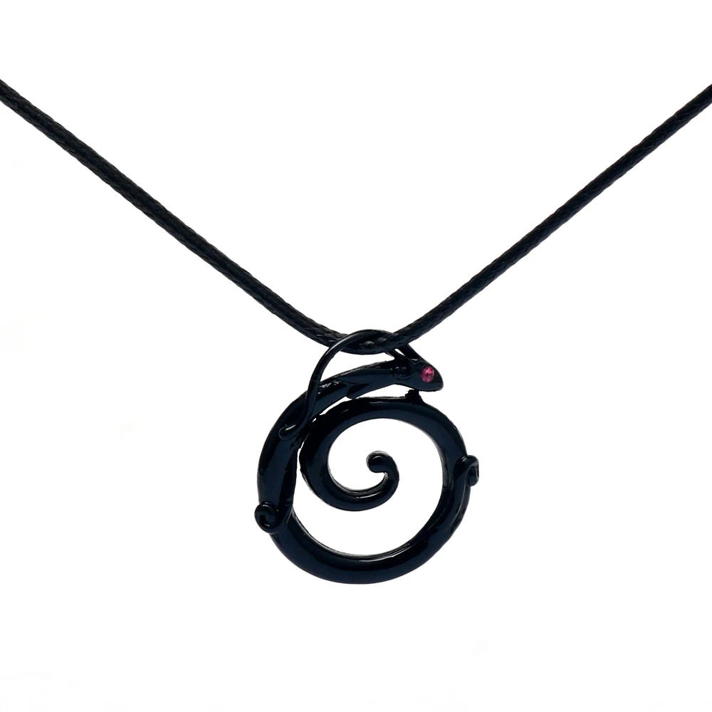 Ожерелье с кулоном в виде Зеленого дракона для косплея из металла