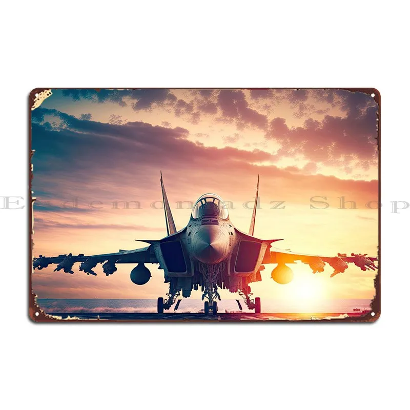 

Металлический плакат Jet Fighter для кинотеатра, персонализированный кинотеатр, персонализированный кинотеатр, жестяной плакат