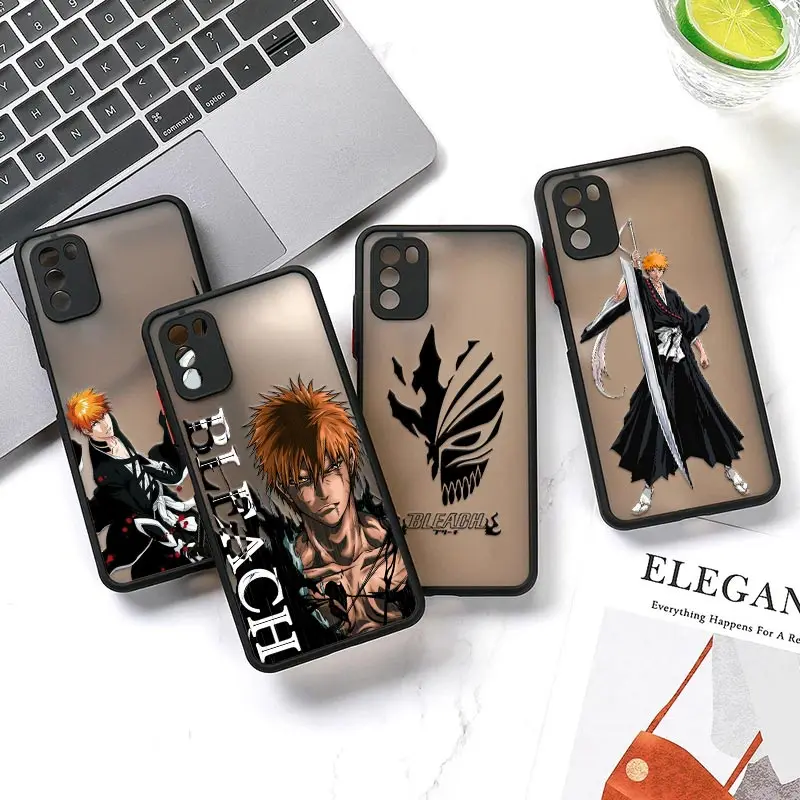 

Anime Bleach Ichigo Kurosaki Mi 12T Pro Case For Xiaomi 12 11 Lite 5G NE 11T 10T 9 Cover Poco X3 X4 NFC F3 M3 M4 Pro Matte Cases