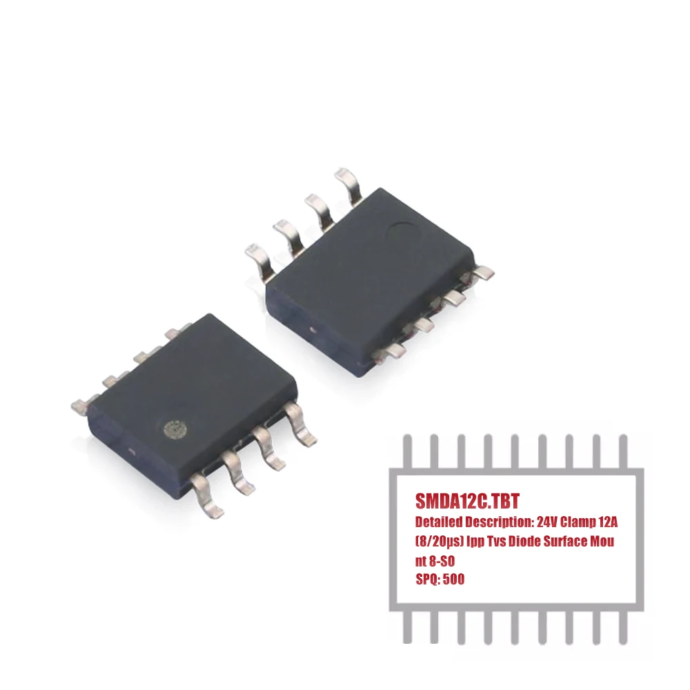 MY GROUP 500PCS SMDA12C.TBT 24V Clamp 12A (8/20us) Ipp Tvs диодное поверхностное крепление 8-SO в наличии