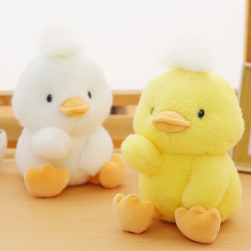 

Kawaii Plush Duck Dolls Yellow White Cartoon Stuffed Plushie Toy Soft Baby Accompany Pillows Birthday Christmas Gifts for Kids