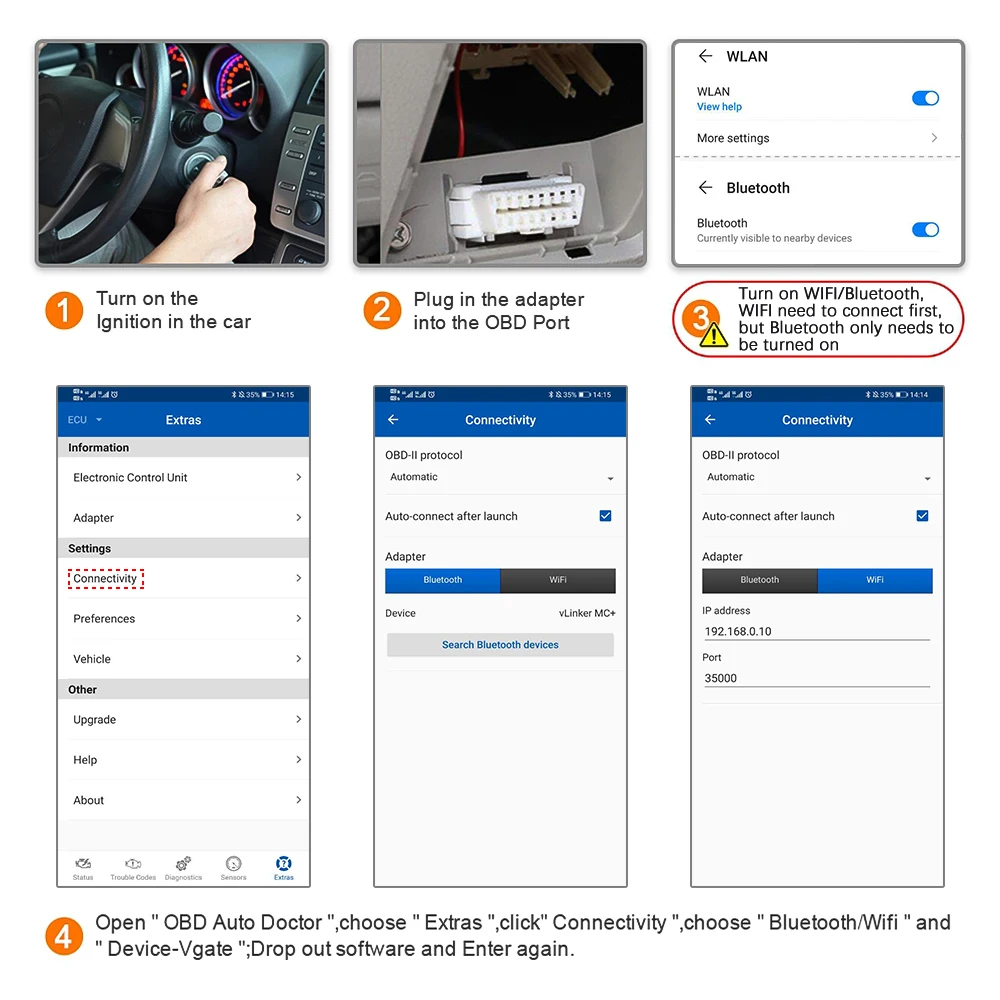 ELM327 OBD2 сканер для Toyota диагностические инструменты WIFI считыватель кодов Camry Corolla