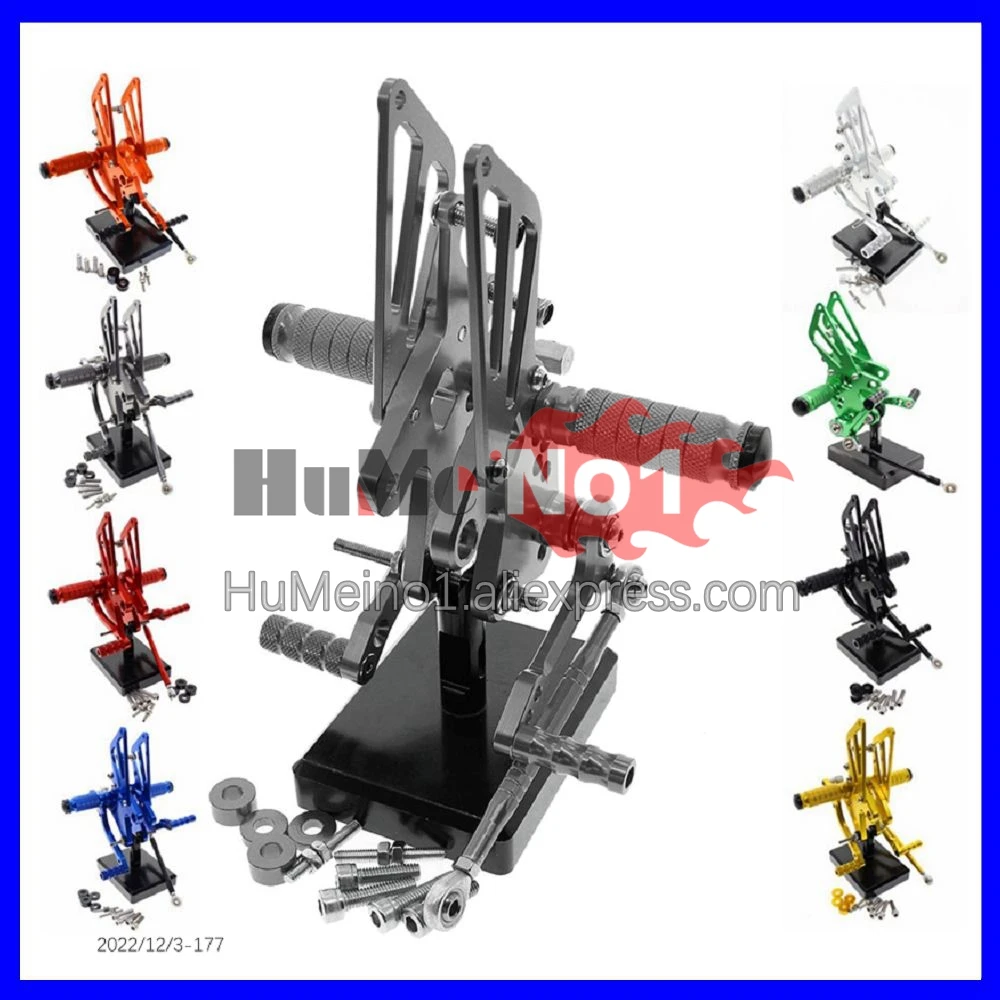 

CNC Foot Rest Pegs Footpeg Rear Set For KAWASAKI NINJA 650R ER-6F ER 6F 650 R ER6F 2012 2013 2014 2015 2016 Footrest Rearset Kit