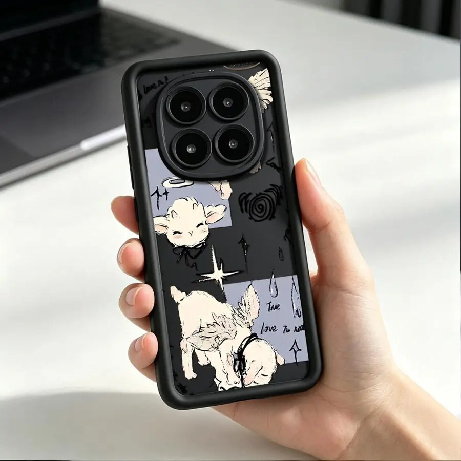 Фото Чехол для телефона с милым принтом ягненка для Xiaomi Redmi Note 15 Pro Plus A2 A1 A5 A3 14C 13 11 9 12C 12 14 13C 10 №4