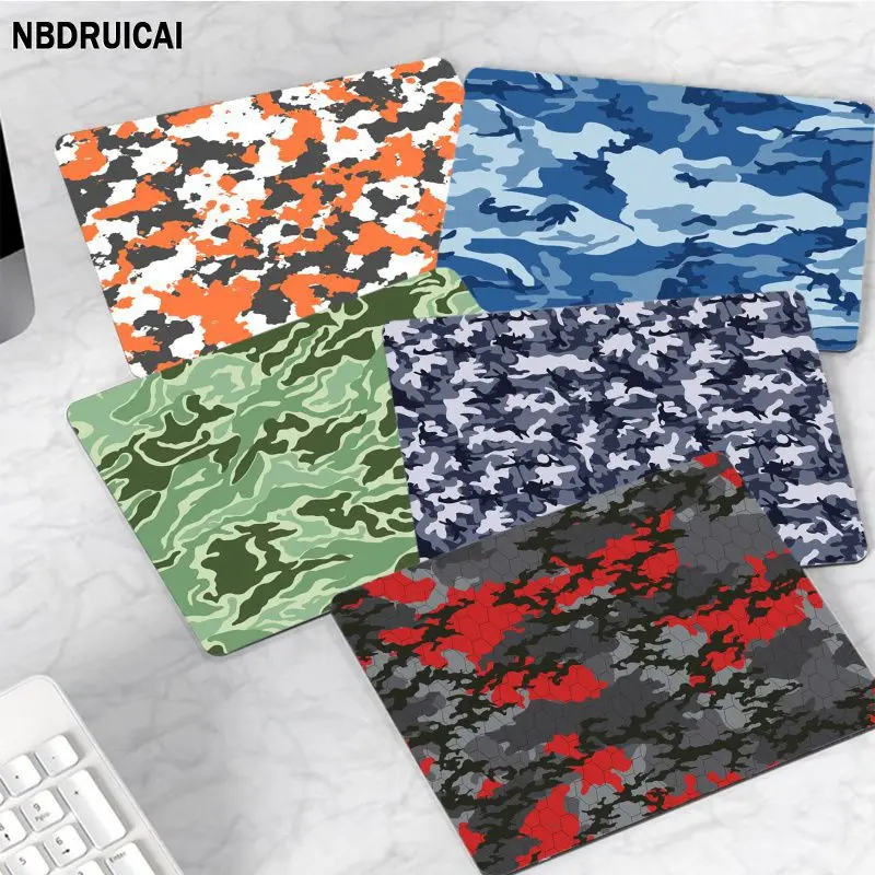 

Military Army Camouflage Non-slip Lockedge Keyboard Mat Table Mat Students Gabinete PC Gamer Desktop Mouse Pad Writing Desk Mats
