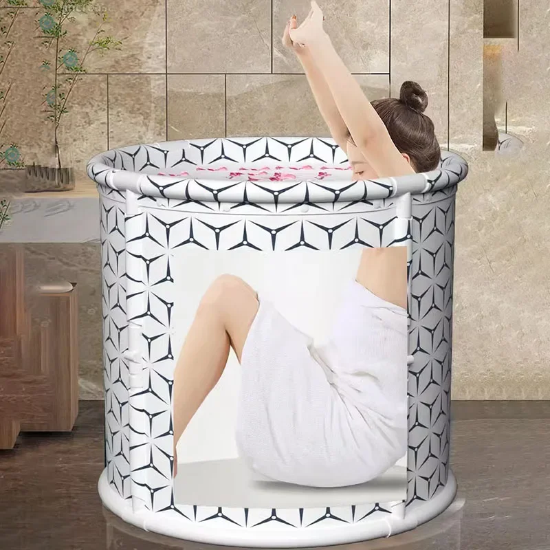 Современный минималистичный держатель Портативная Складная Ванна с орнаментом