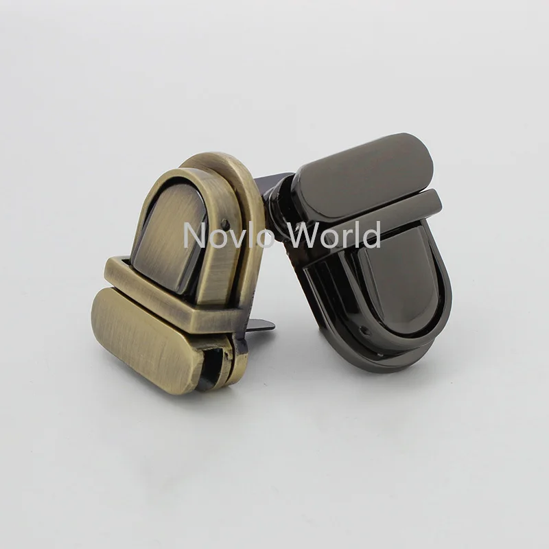 10-30 pieces 3 colors 32*26mm Multi-Purpose Tongue-shape Push Lock for Women bags Briefcase Purses Accessories