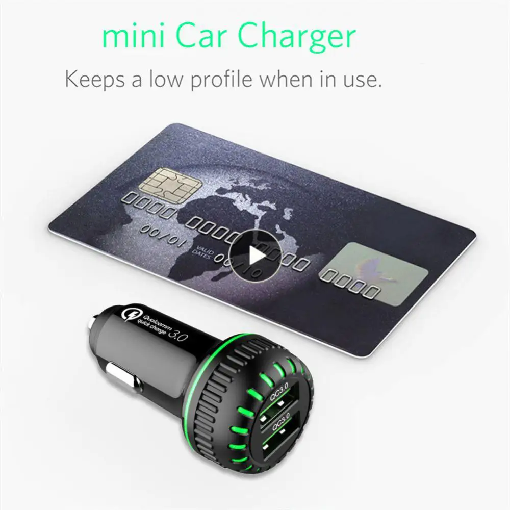 

Light And Friendly Design Universal Multifunctional One To Two Car Charger Practical Dual Usb Cigarette Lighter Portable Durable