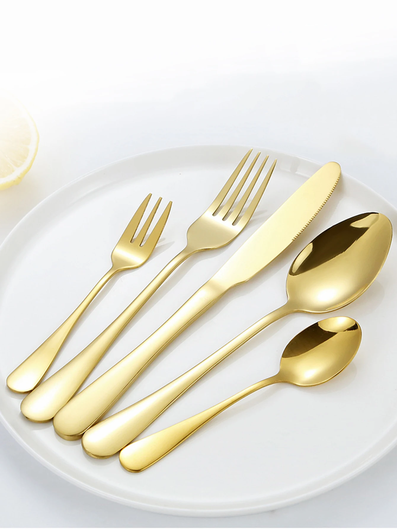 Красочный Набор Столовой Посуды Из Нержавеющей Стали 30 Шт. Экологически Чистый