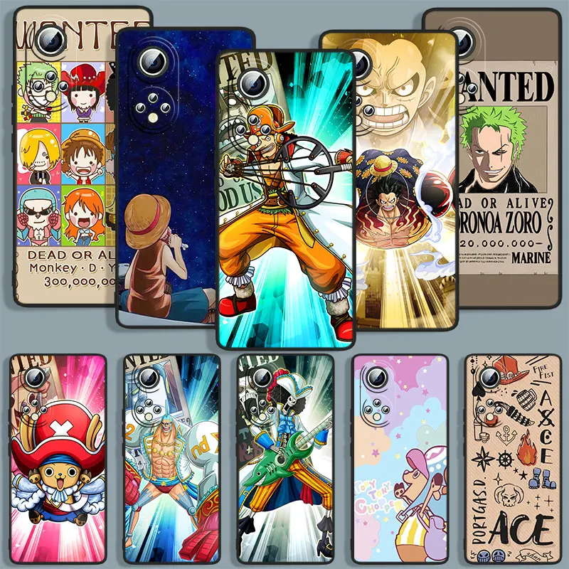

Hot Anime Ones Pieces D-Luffy Phone Case For Huawei Honor 7A 7C 7S 8 8A 8C 8X 9 9A 9C 9X 9S Pro Prime MAX Lite Black Cover Soft