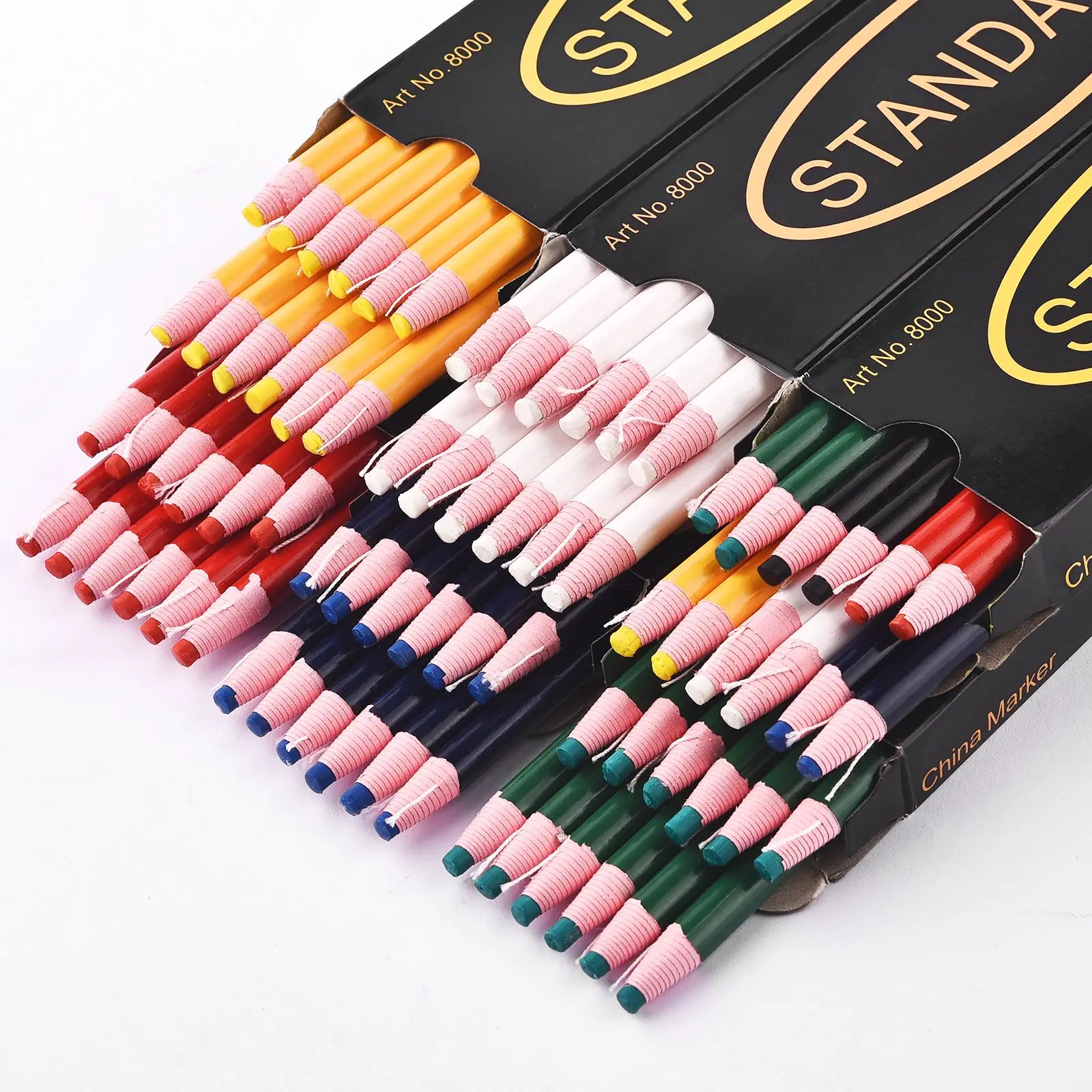 

12pcs/Box Colorful Sewing Chalk Tailor'S Cut-Free Pencils Fabric Marker Pen For Patchwork DIY Clothing Tools Garment Accessories