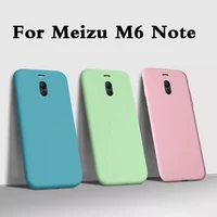 fundas case for meizu m6 note matte tpu liquid soft silicone phone case for meizu m6 note back cover armor coque fashion 5 5inch