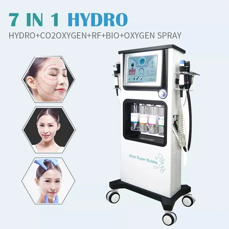 

professional skin care Alice super bubble 7 in 1 water bubble deep cleaning and skin tighten beauty salon device