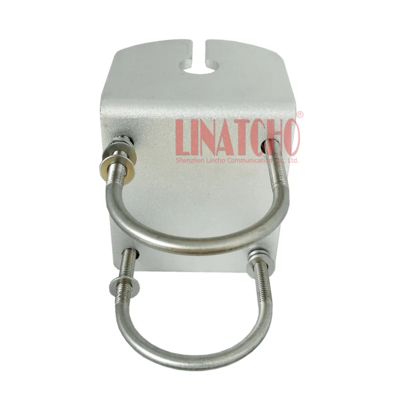 L-shaped U Clip Wall Mount Outdoor Stainless Steel Vehicle Antenna Base General Holder Bracket