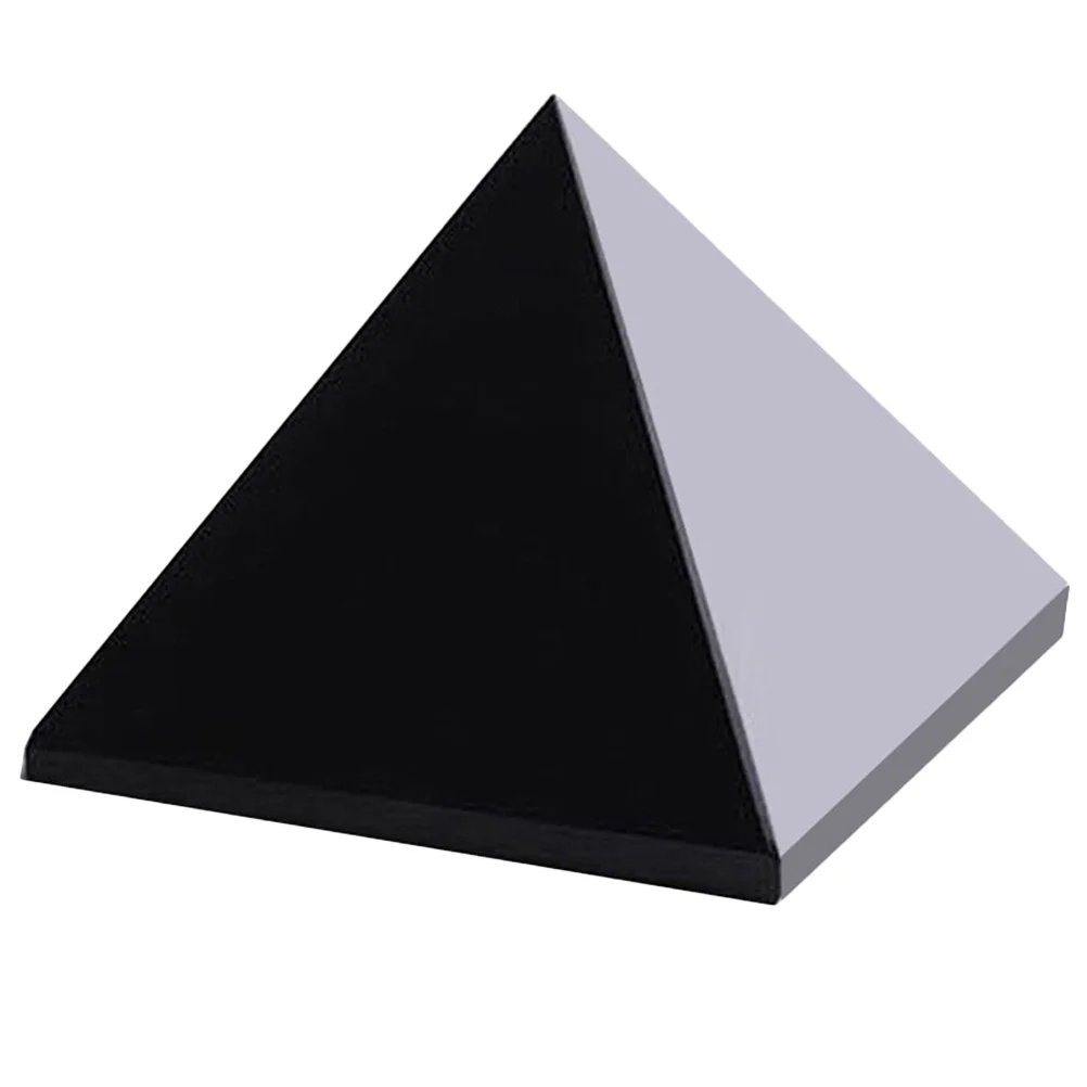 

Obsidian Pyramid Yoga Accessories Work Desk Decor Small Energy Stones Household Chakra Wear-resistant Meditation Quartz