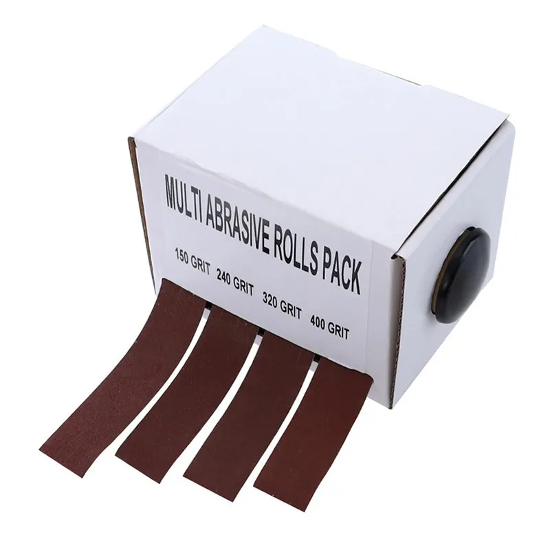 

4pcs/box 25mmx6m Sanding Belt Roll Drawable Emery Cloth Sandpaper Woodworking Sanding Paper Grinding Belts Soft Sandpaper Roll