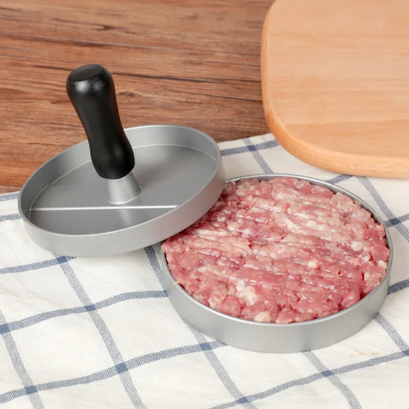 

1 Set of High Quality Round Hamburger Mold Aluminum Alloy Hamburger Meat Beef BBQ Burger Meat Press Kitchen Food Mold