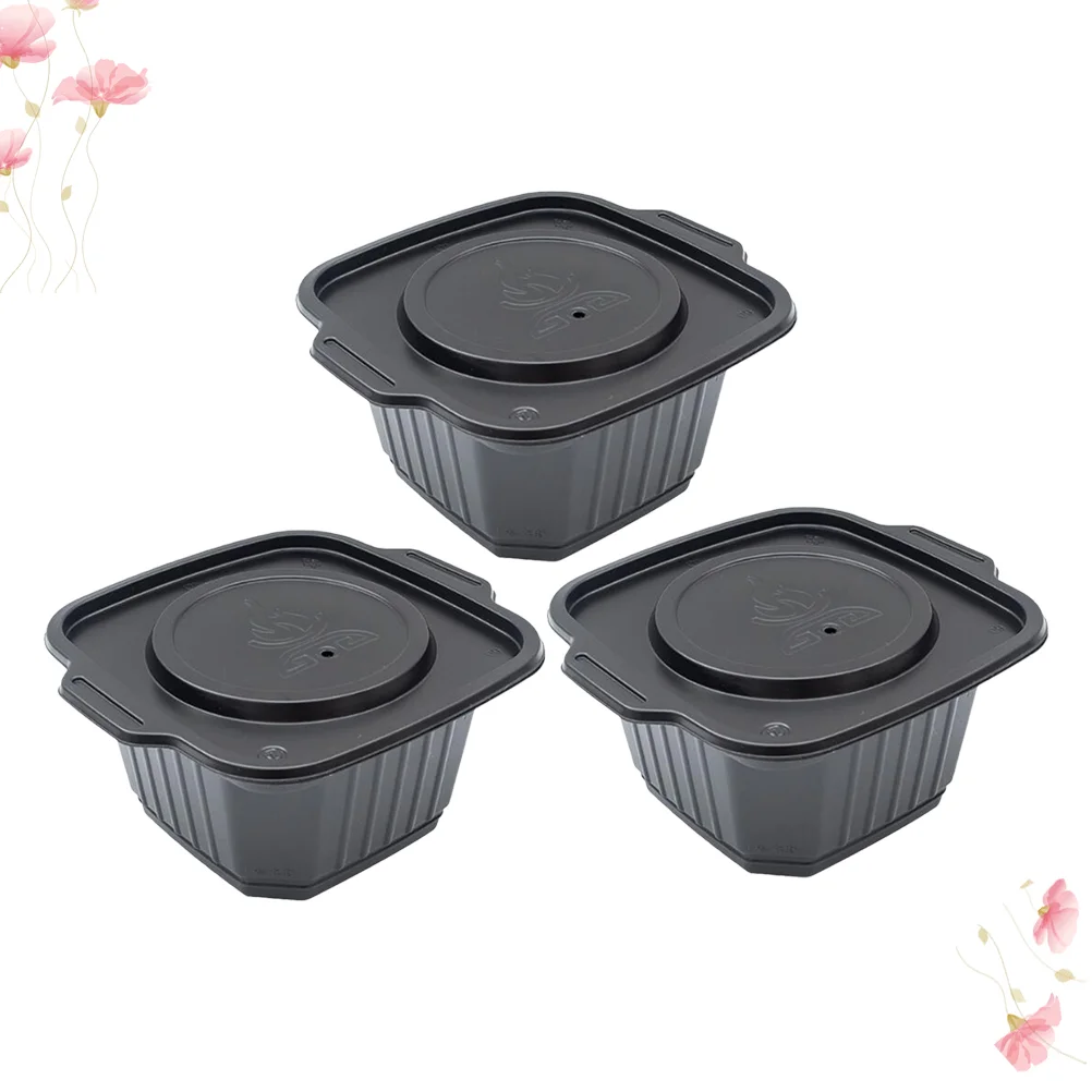 

3 Pot Box Lunch Boxes Biodegradable Togo Containers Bento Heating Container