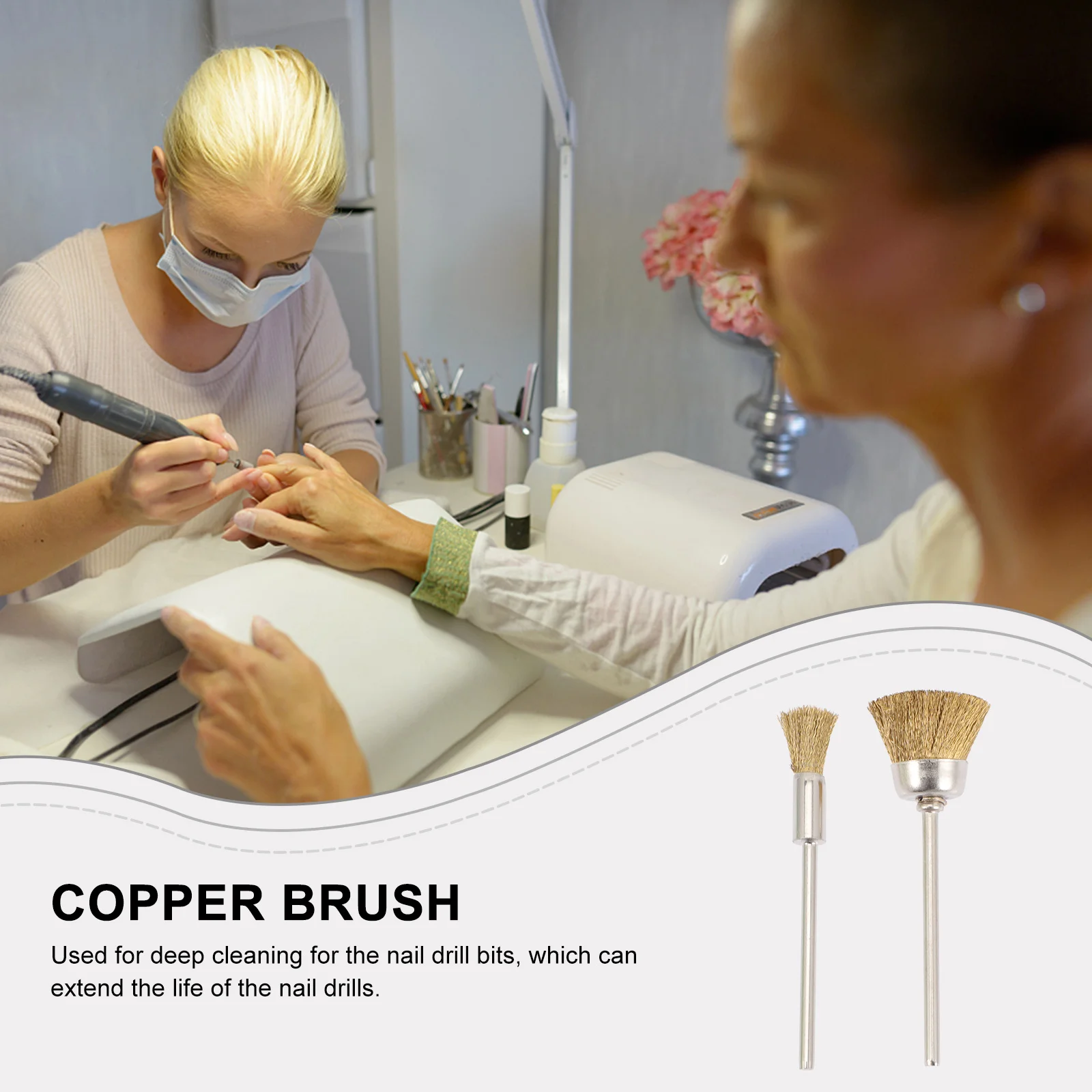 4 шт. щетка для чистки шлифовальный станок шлифовальная машина ногтей