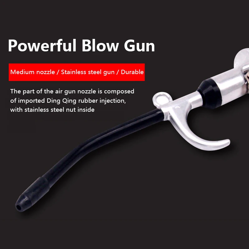 

Air Blow Gun Pistol Trigger Cleaner Compressor Dust Blower 8inch Nozzle Cleaning Tool For Compressor Air Blow Gun Accessories