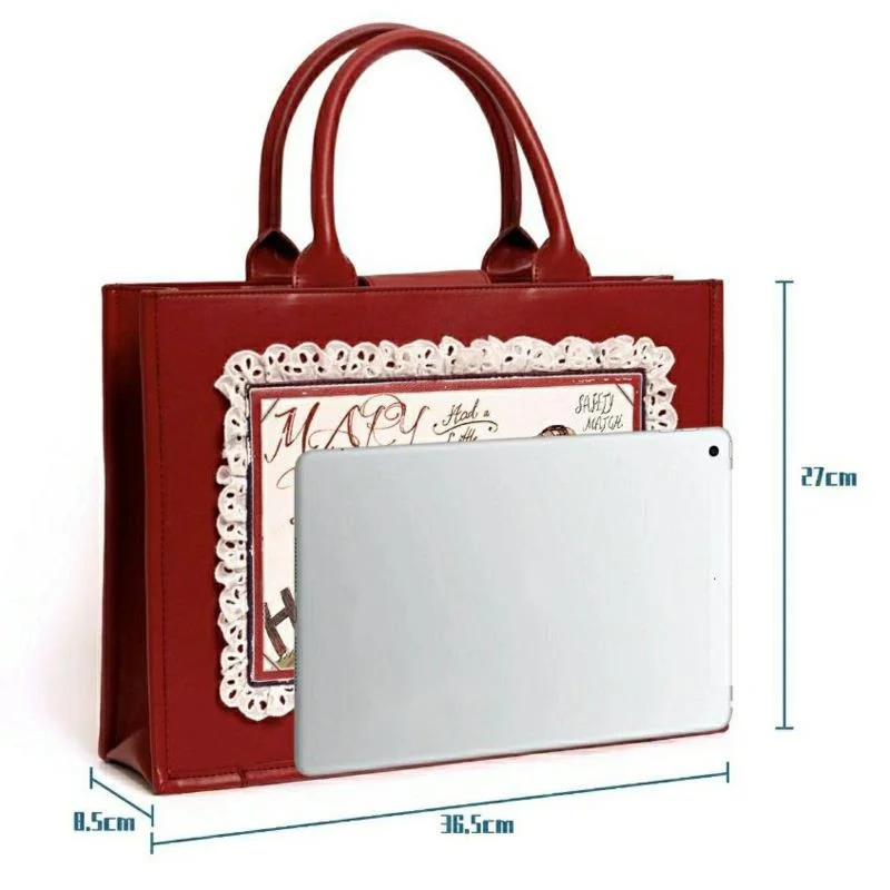 

Красная кружевная сумка