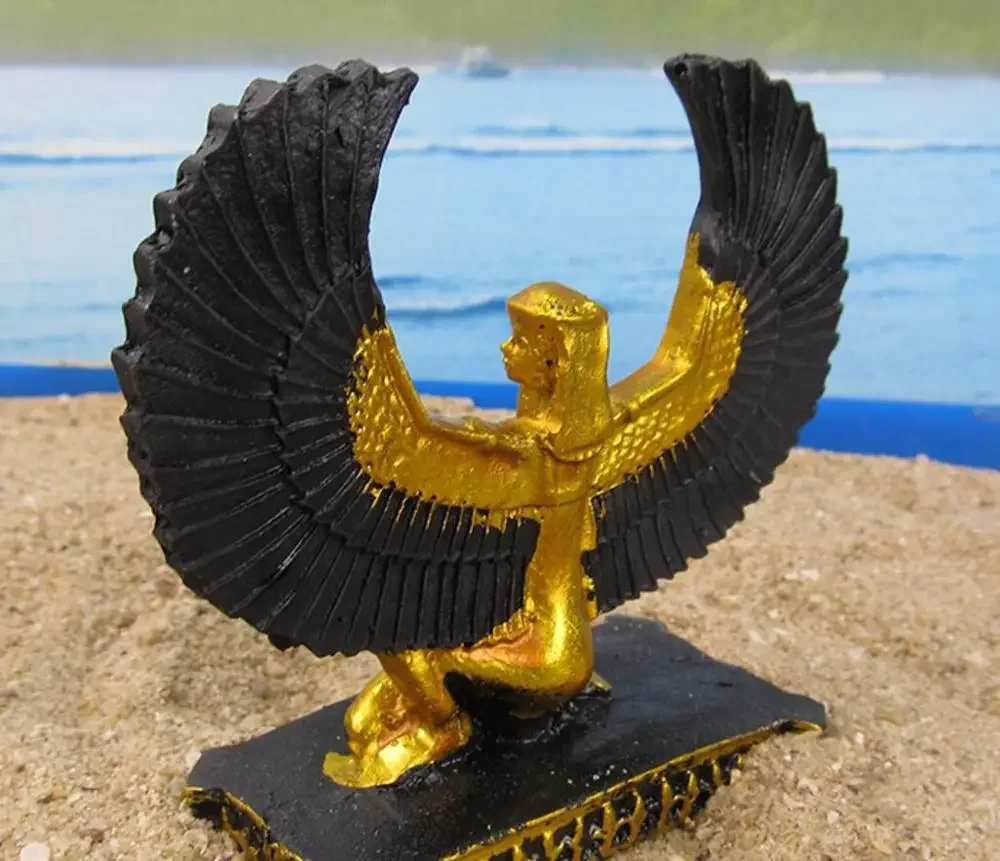 Медная статуя песочный стол аксессуары для песка животное ISIS орел король коробка