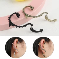 unisex eardrop ear hoop winding bending punk earring dragon snake styling vintage earclip nordic stud